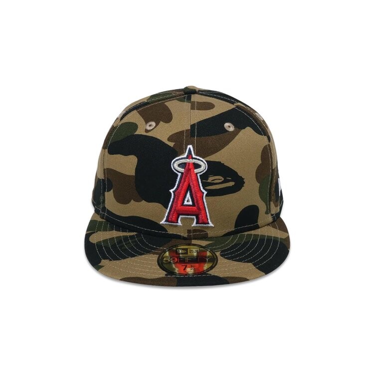 

Бейсболка BAPE x MLB x New Era Los Angeles Angels 59FIFTY Cap, зеленый