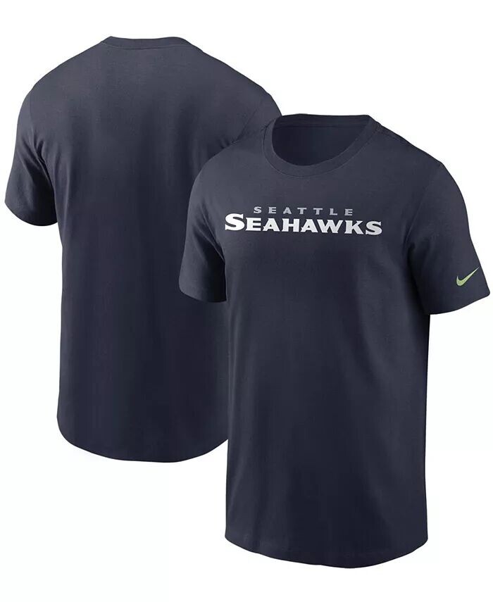 

Мужская темно-синяя футболка с надписью College Seattle Seahawks Team Nike