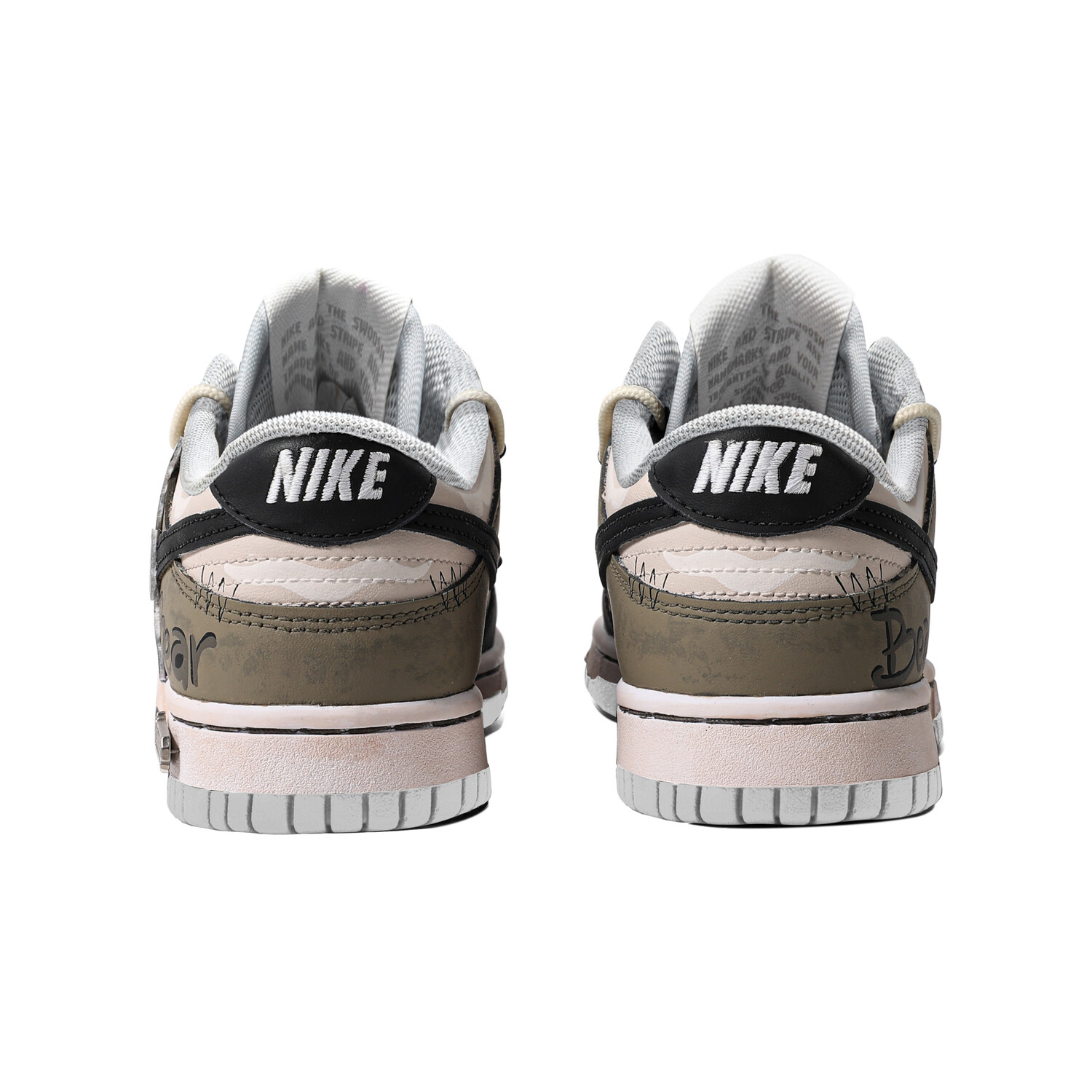 

Кроссовки Nike Dunk Skateboarding Shoes Men Low-top Black/Brown, черный/коричневый