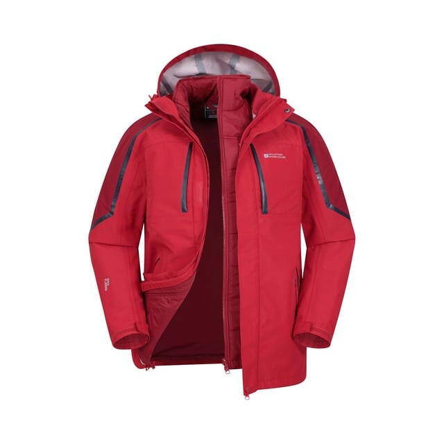 

Мужская утепленная куртка Zenith Extreme III 3 в 1 Mountain Warehouse, красный