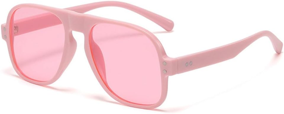 

Солнцезащитные очки 2027 года в ярких, конфетных цветах для женщин, ретро-стиль с заклепками, модные зеленые квадратные солнцезащитные очки для мужчин MTZJH, Pink Pink