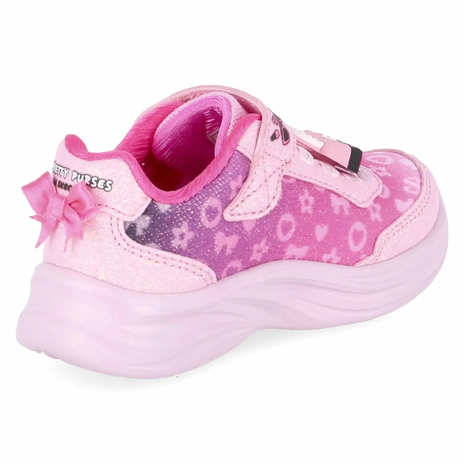 Сникерсы с блестками Skechers, розовый — фото 4