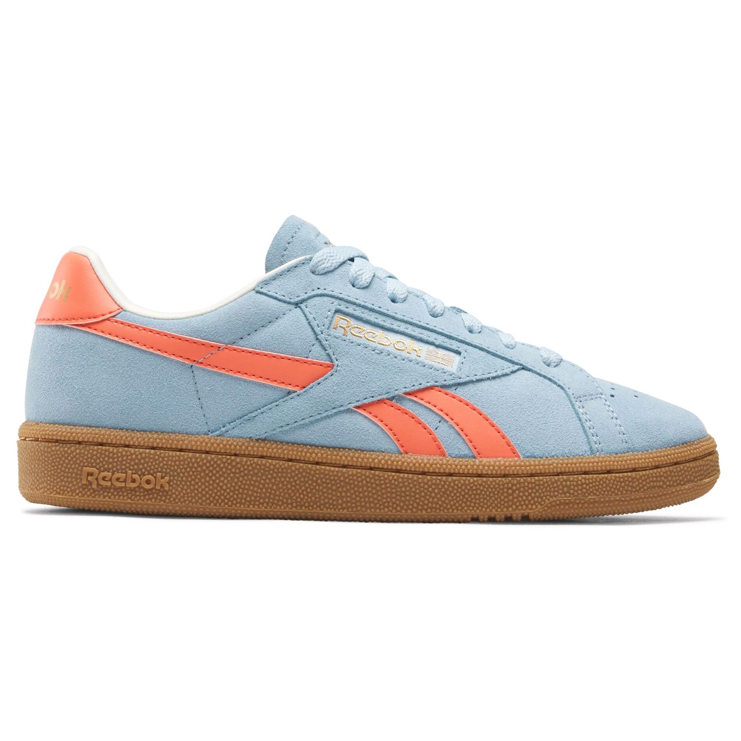 

Кроссовки Reebok Club C Grounds Uk, цвет Soft Blue/Supercharged Coral/Gum