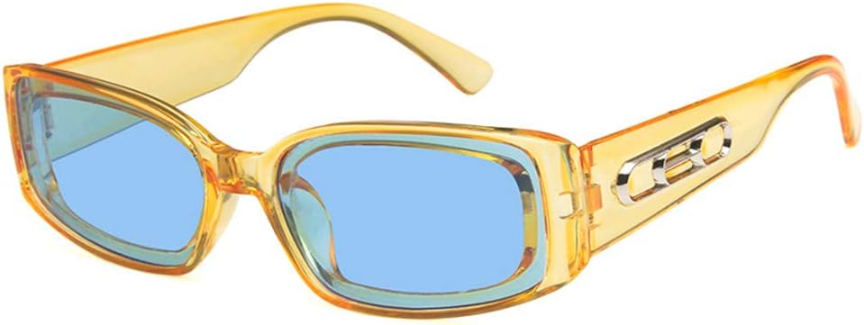 

Солнцезащитные очки Shiratori унисекс, модные, ярко-черные, серые, для отдыха и путешествий, прямоугольные, неполяризованные, с защитой от УФ-излучения UV400, Yellow Blue