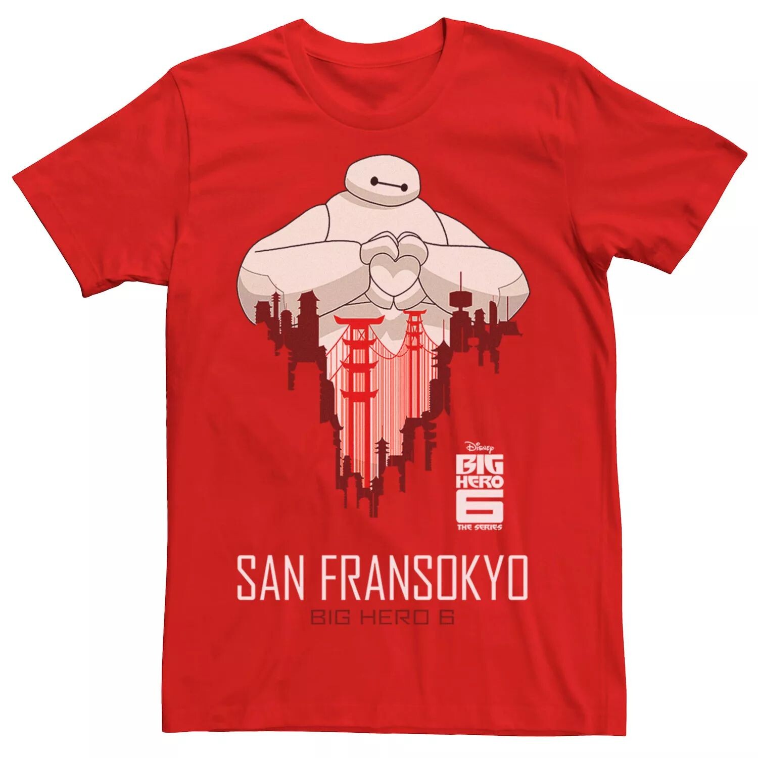 

Мужская футболка Baymax SF Love из сериала Big Hero 6 Disney