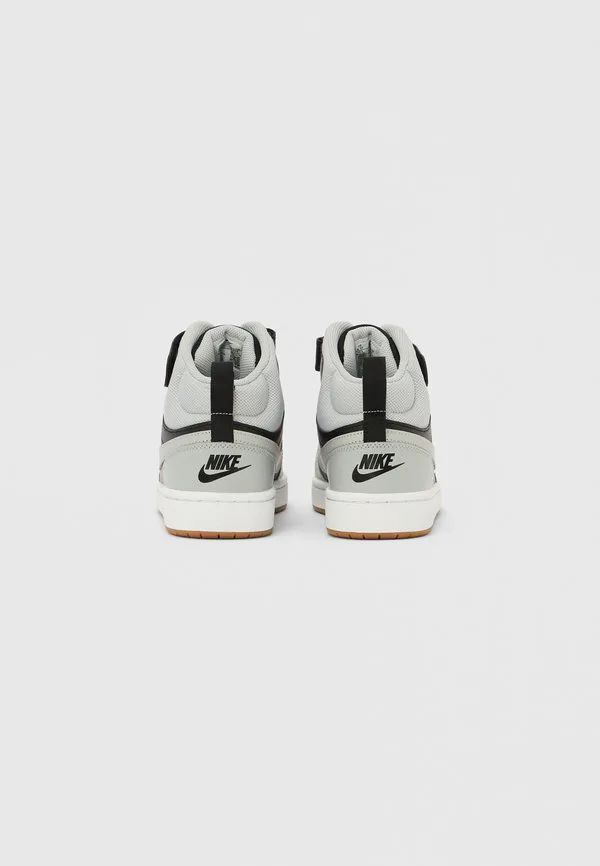 Court borough mid 2 унисекс высокие кроссовки Nike Sportswear, Black/Smoke Grey/White — фото 3