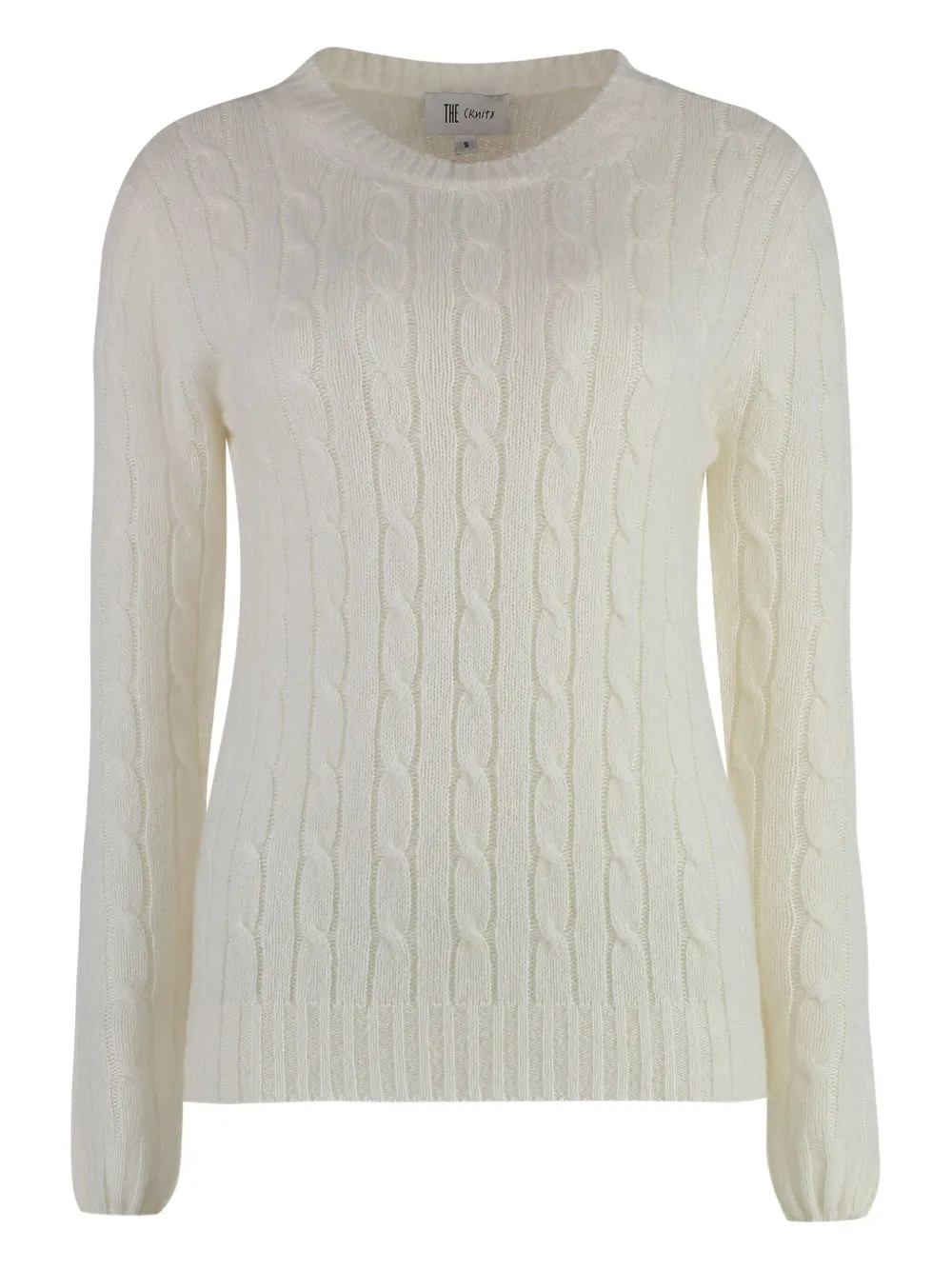 

Свитер фактурной вязки THE (Alphabet), белый