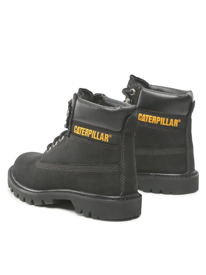 Ботинки женские Caterpillar высокие на шнуровке, черный — фото 3