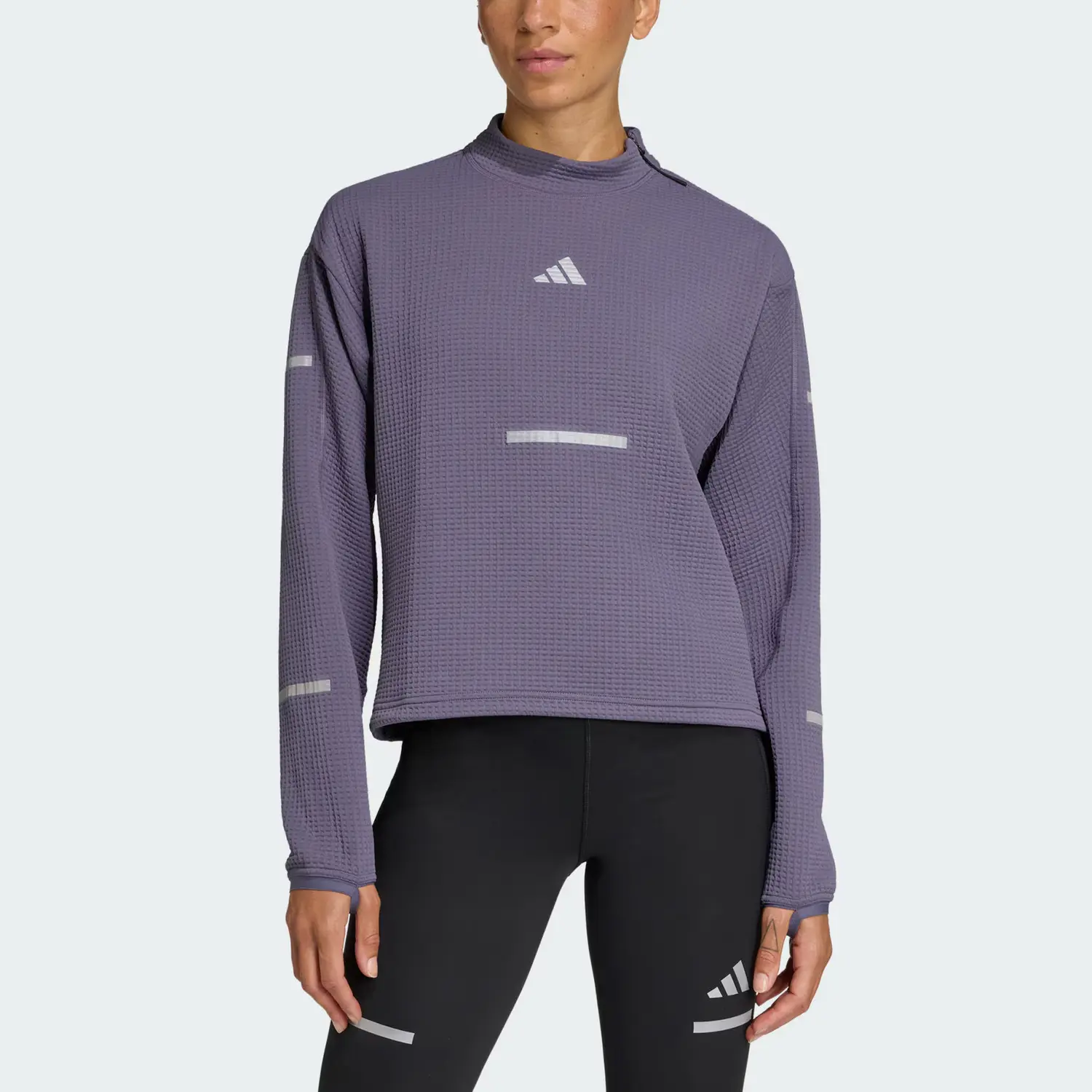 Толстовка ADI365 RUNNING CREWNECK для женщин Adidas, мягкий фиолетовый — фото 3