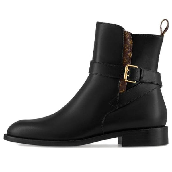 Кроссовки westside ankle boots 'black with brown monogram' Louis Vuitton, черный