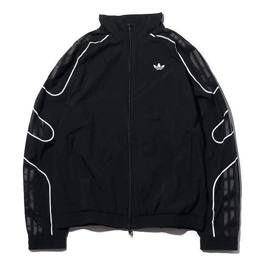 

Куртка originals flamestrike woven track top 'black white' Adidas, черный