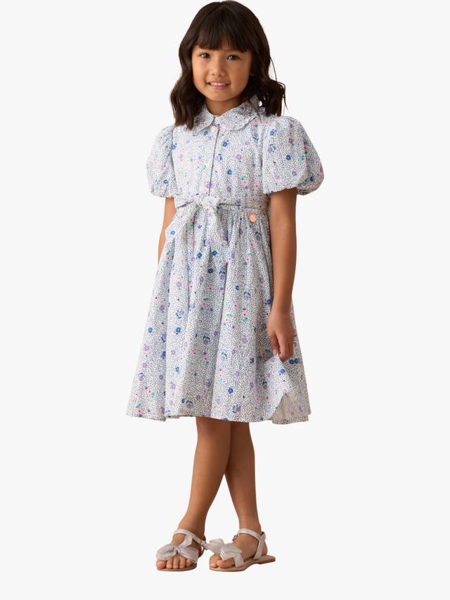 

Детское платье-рубашка Danni из хлопка с принтом Angel & Rocket, Blue/Multi