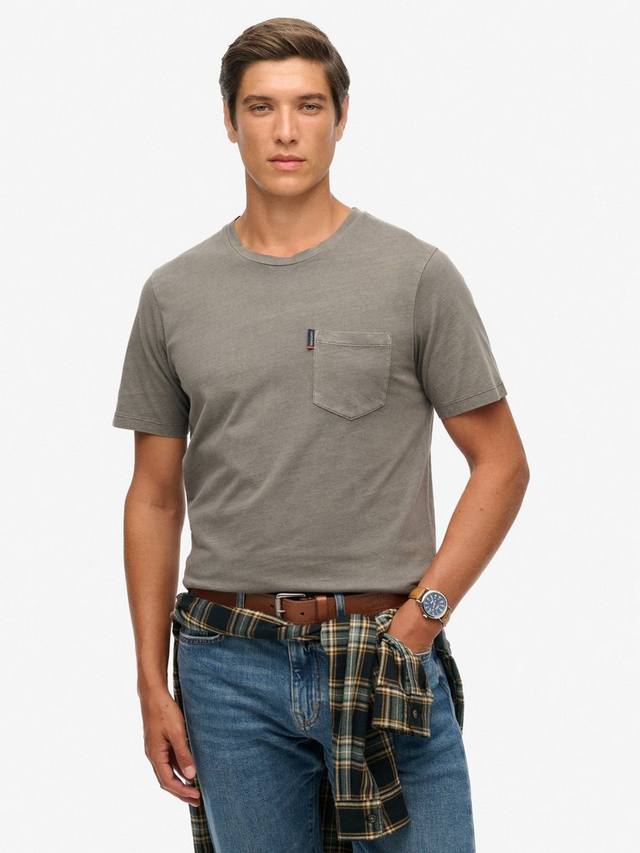 

Классическая футболка с карманом Superdry, Dark Pebble Grey