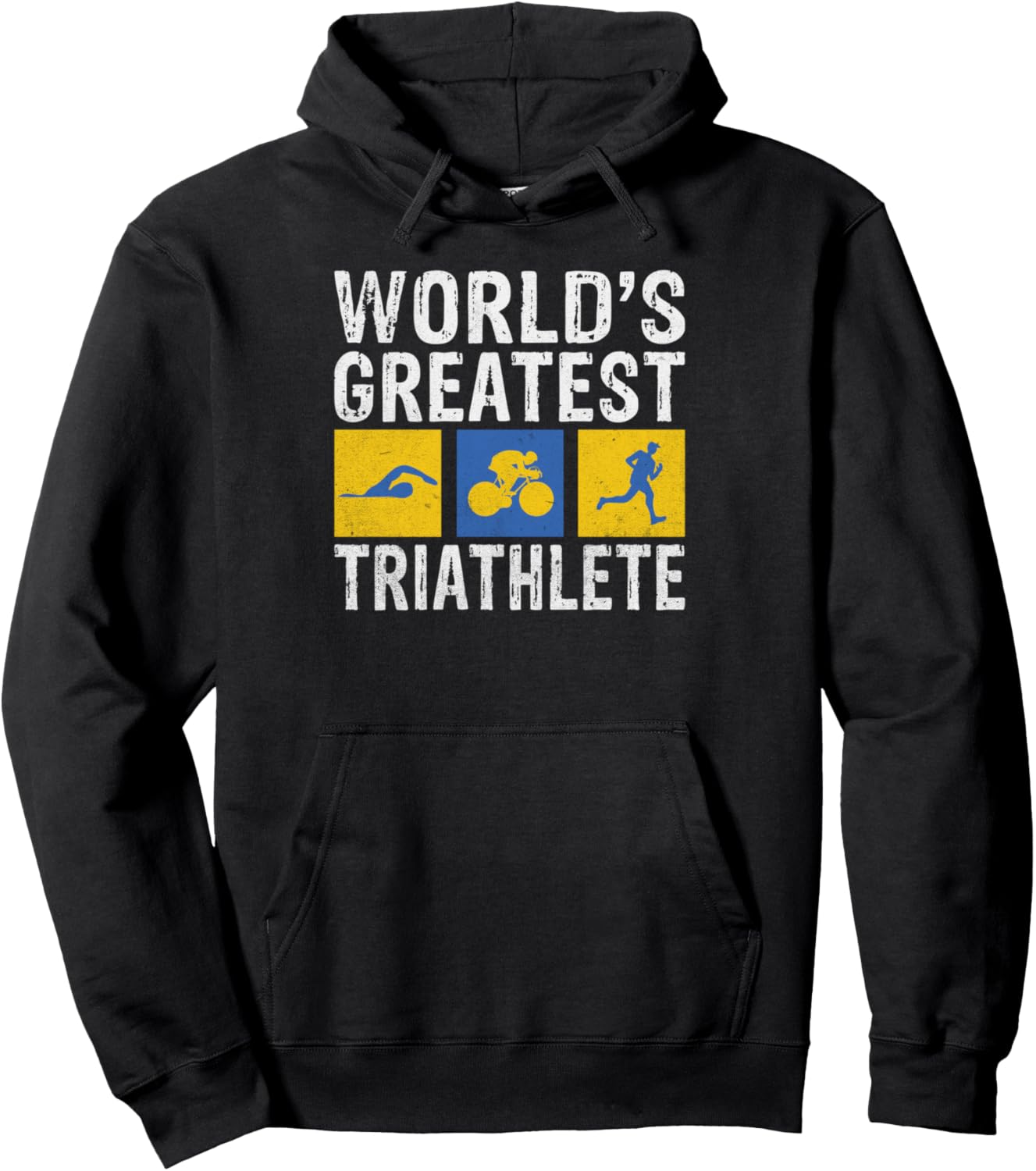 

Худи «Лучший триатлонист мира» Triathlete Gifts, черный