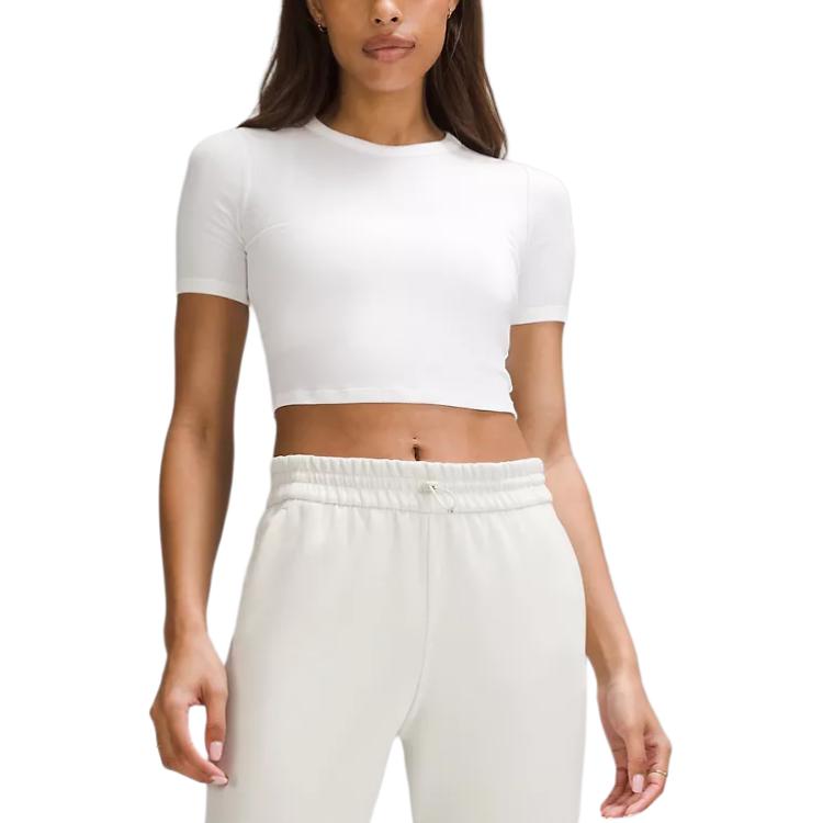 

Футболка Hold Tight с круглым вырезом для женщин Lululemon, белый