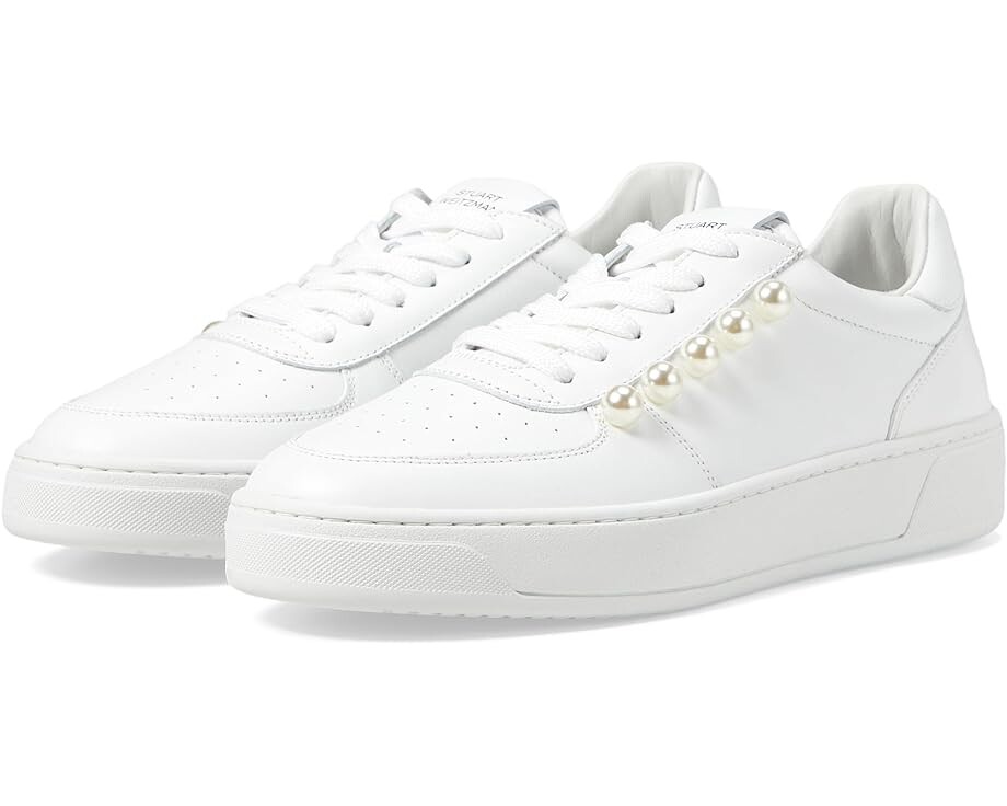 

Кроссовки Stuart Weitzman Courtside Pearl Sneaker, белый
