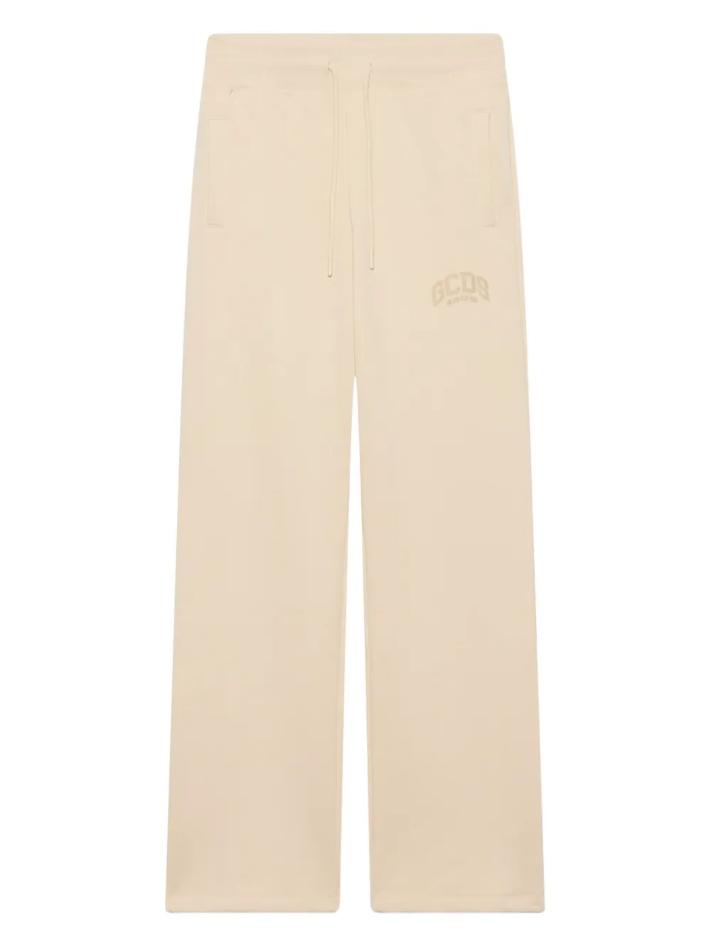 

Брюки с принтом-логотипом Gcds, бежевый