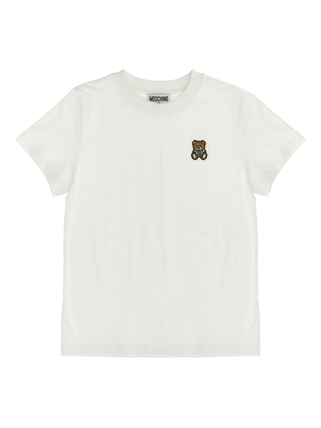 

Футболка с аппликацией Moschino Kids, белый
