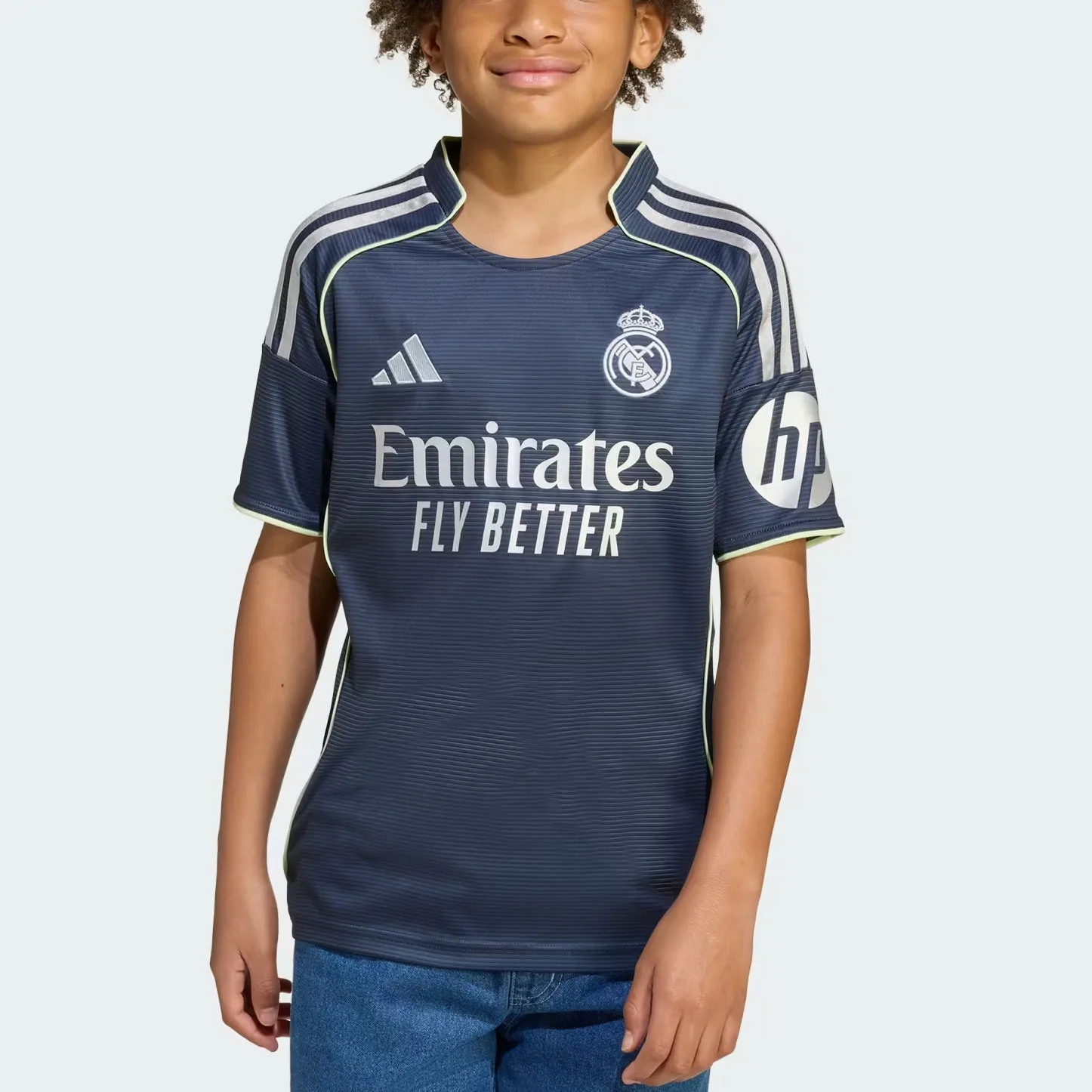 Футболка Real Madrid SS25 AEROREADY детская Adidas, Legend Ink — фото 4
