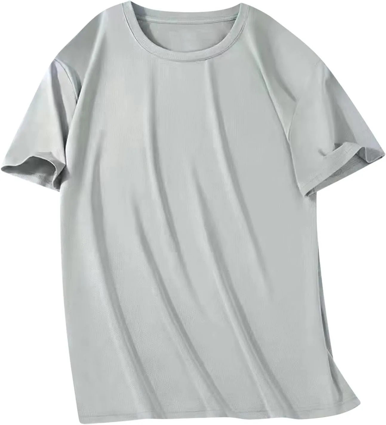 

Мужская футболка с коротким рукавом Solid Color Crewneck