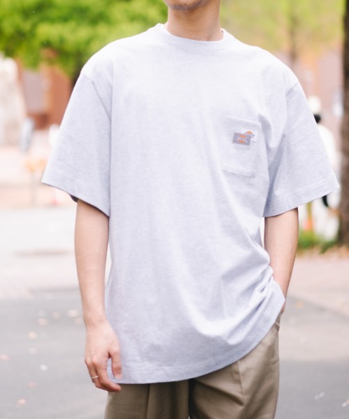 

Футболка с коротким рукавом, принтом «Remind Me» и нагрудным карманом Dickies, серый