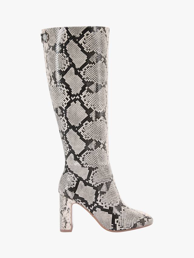 Ботинки Jackpot до колена на блок-каблуке Carvela, Black/White