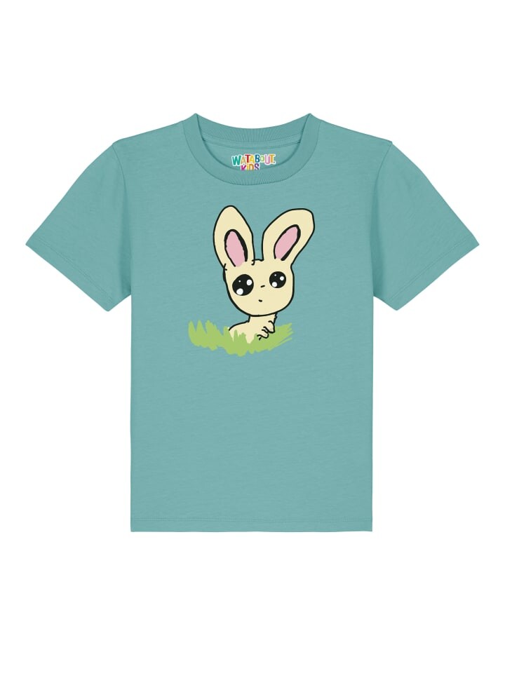

Футболка wat Apparel, цвет teal monstera