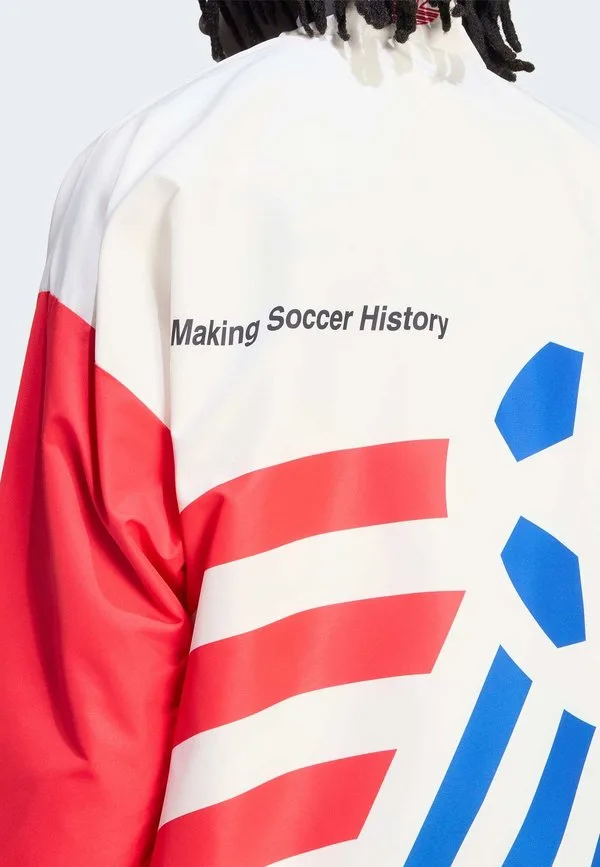 Игровая куртка-бомбер с графическим рисунком Adidas Performance, Cloud White — фото 4