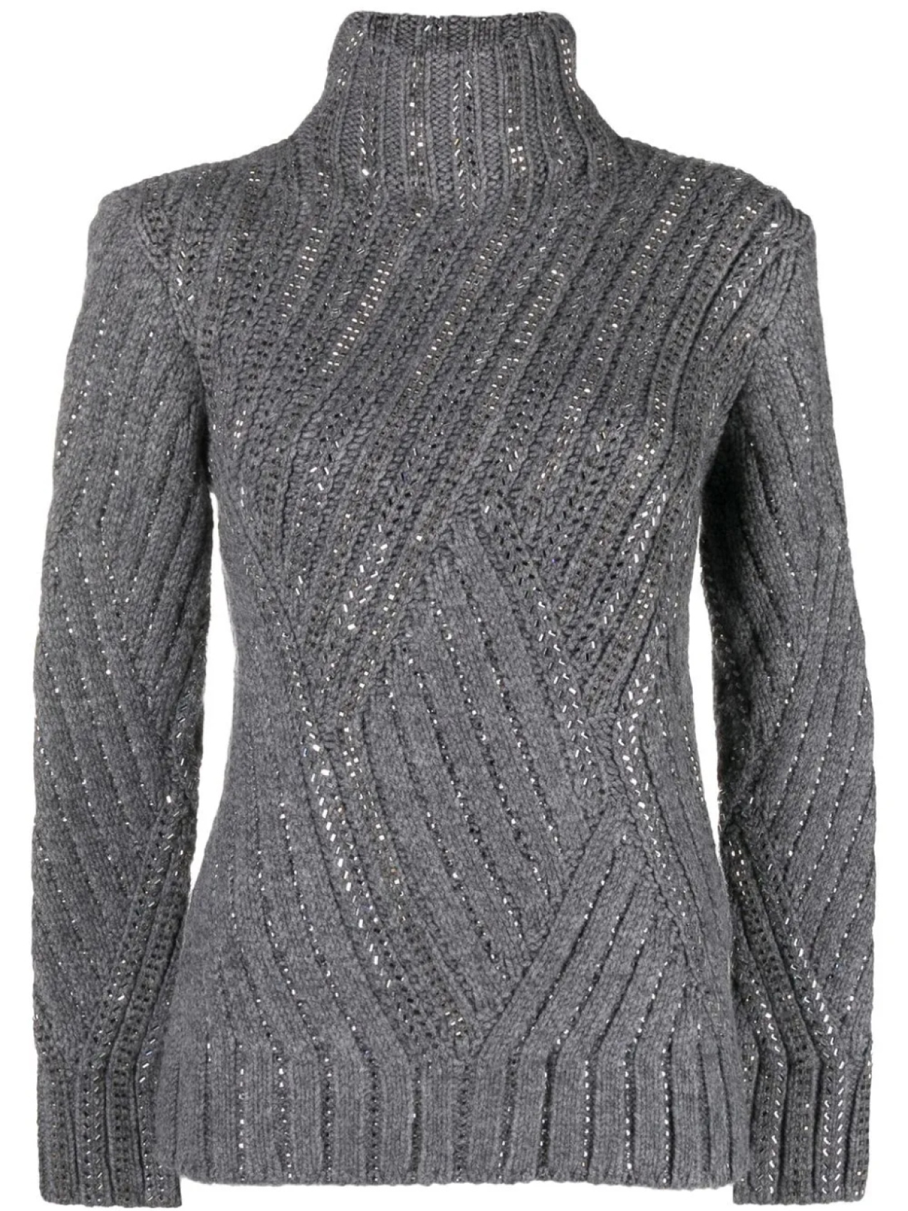 

Ermanno Scervino свитер с кристаллами, серый