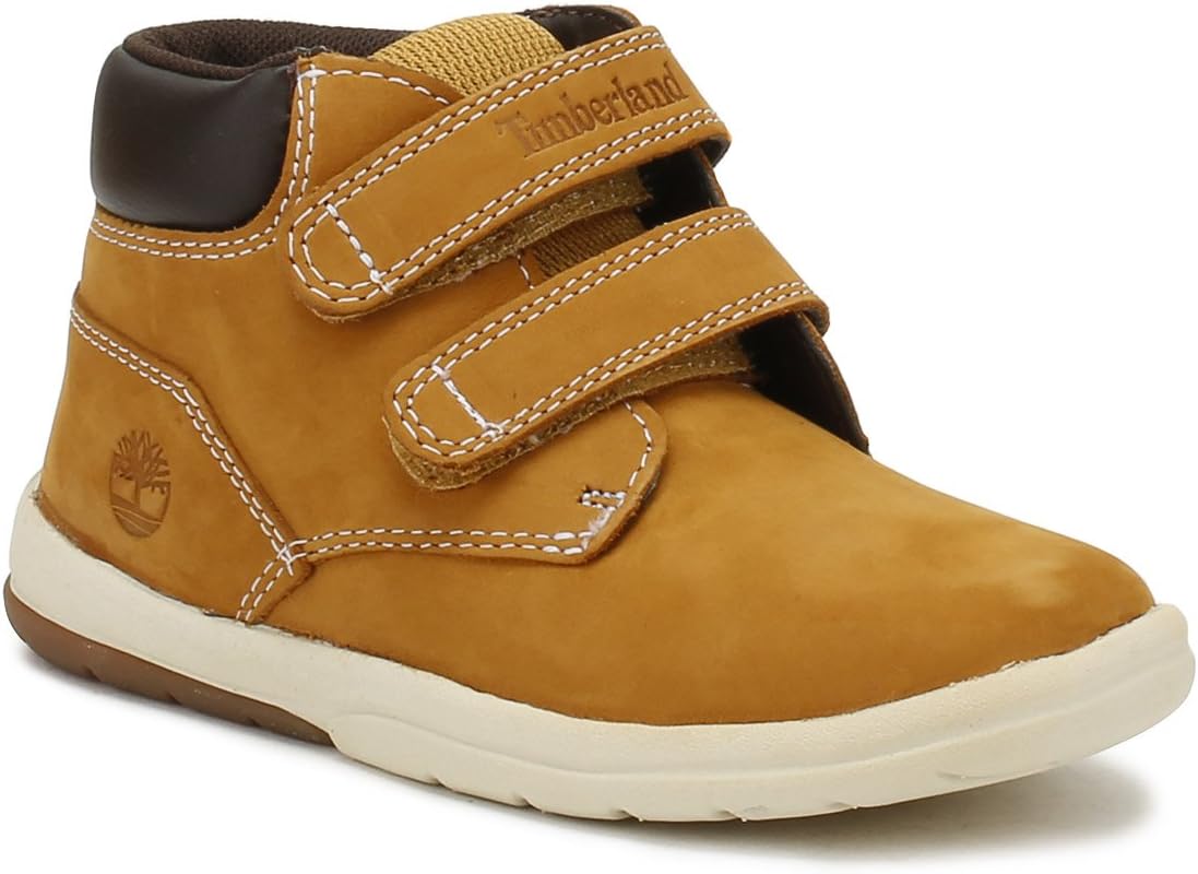Ботинки Timberland Kids' Toddle Tracks на липучке для детей, Wheat Nubuck — фото 2
