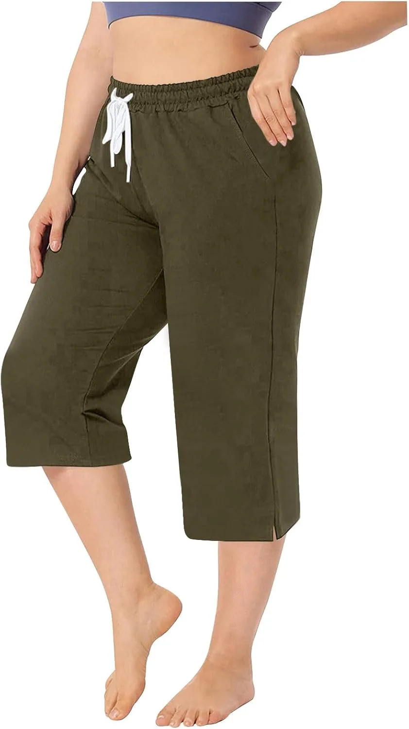 

Капри 2026 для женщин с высокой талией и карманами