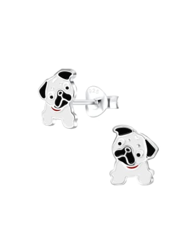 

Alexander York Серьги в виде мопсов, серьги-гвоздики из серебра 925 пробы, комплект из 2 штук