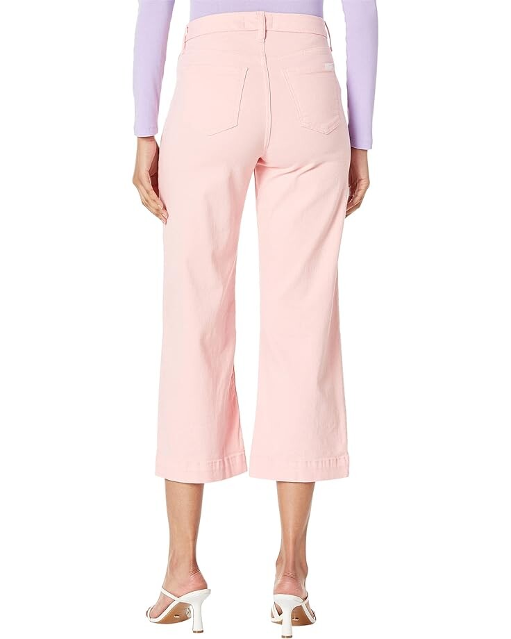 

Джинсы JEN7 Cropped Wide Leg with Welt Pockets in Coral Pink, цвет Coral Pink
