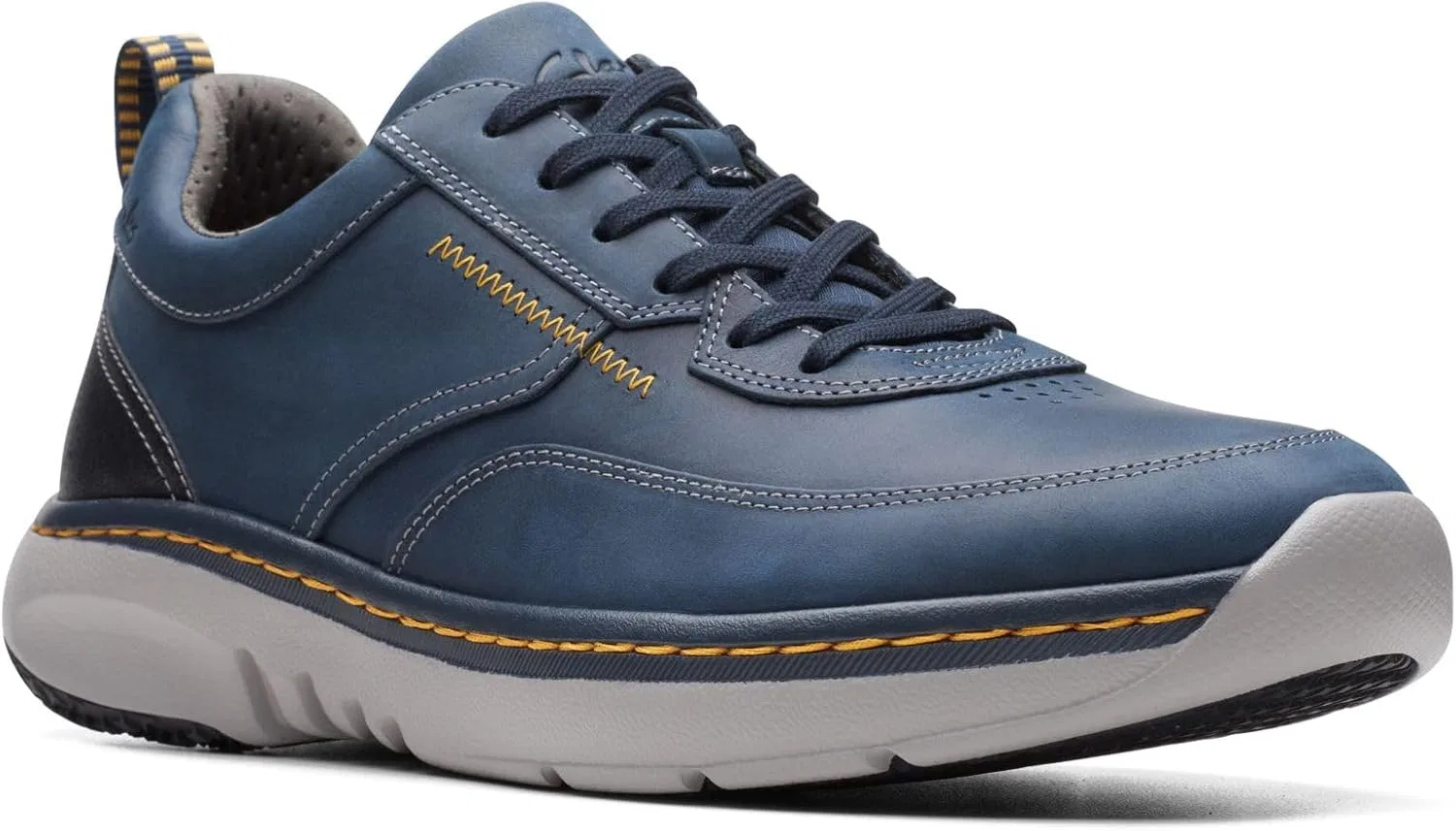 Мужские кроссовки Clarkspro на шнуровке Clarks, Navy Leather — фото 2