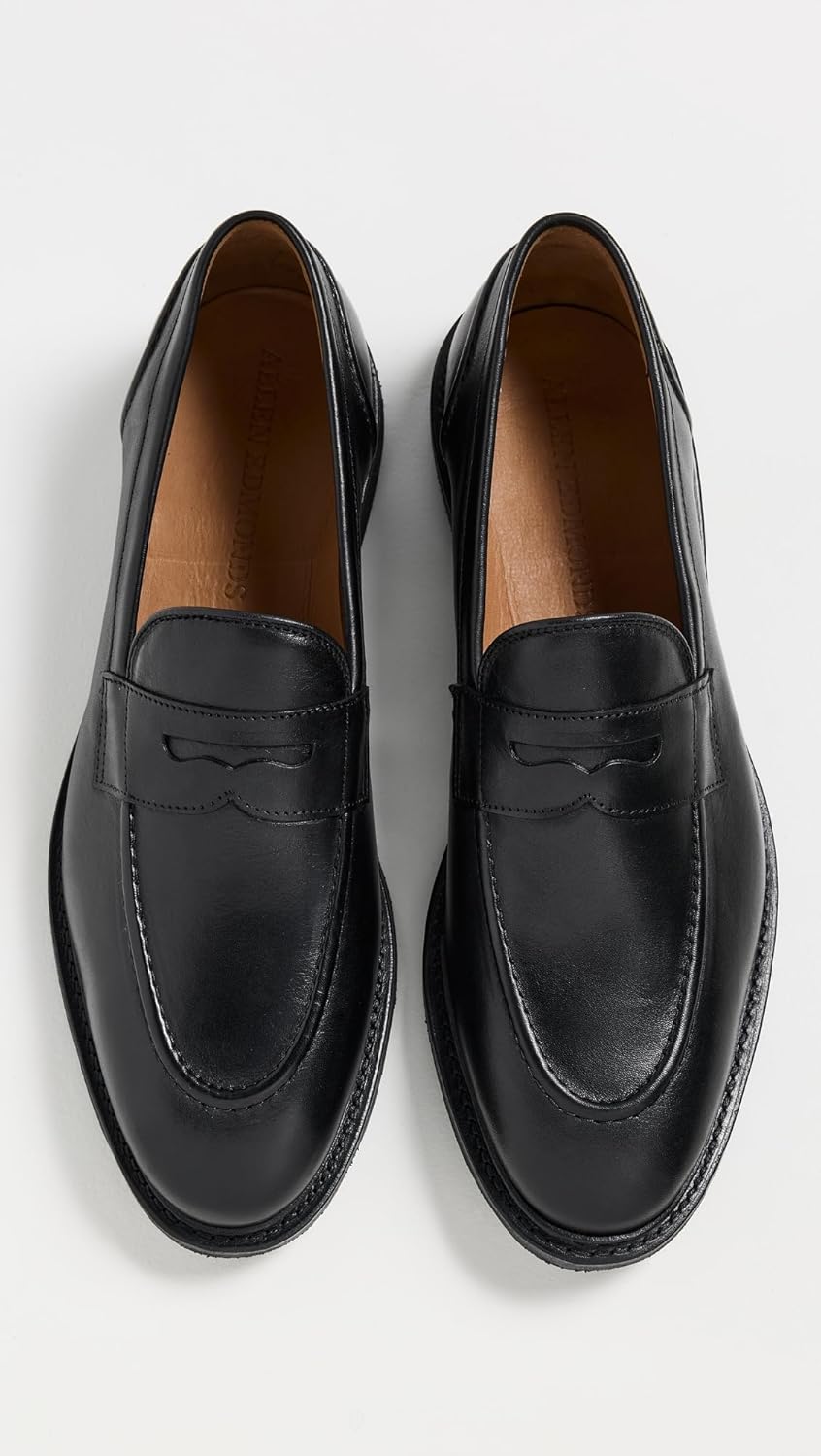 Мужские лоферы Allen Edmonds Rand Verse из кожи, черный — фото 4