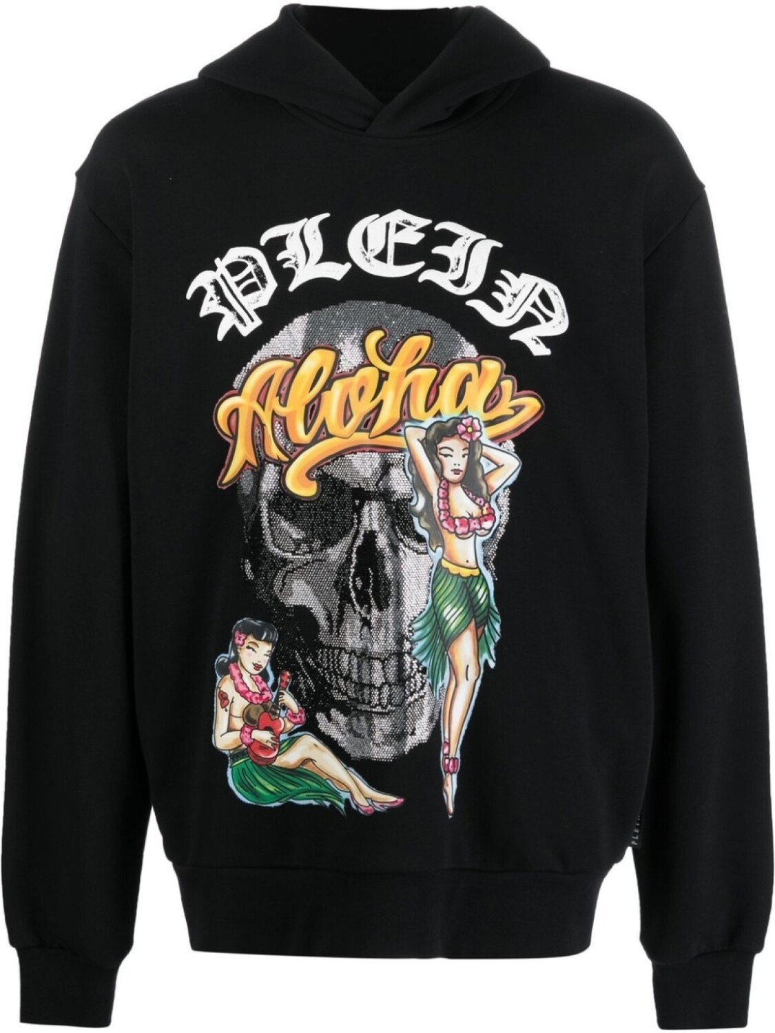 

Philipp Plein худи Hawaii с графичным принтом, черный