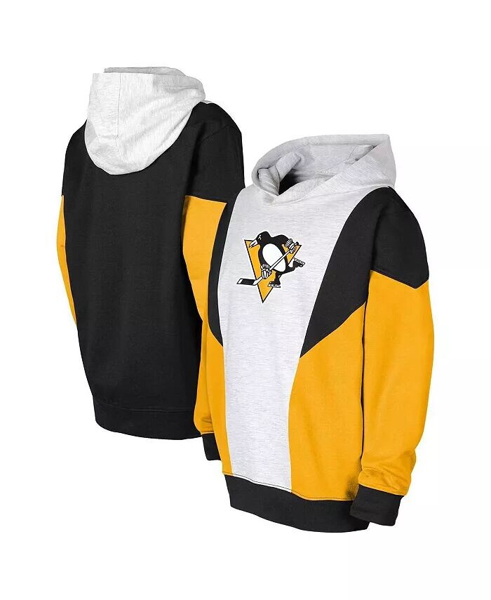 

Толстовка с капюшоном из флиса Pittsburgh Penguins Champion League для больших мальчиков и девочек пепельно-черного цвета Outerstuff