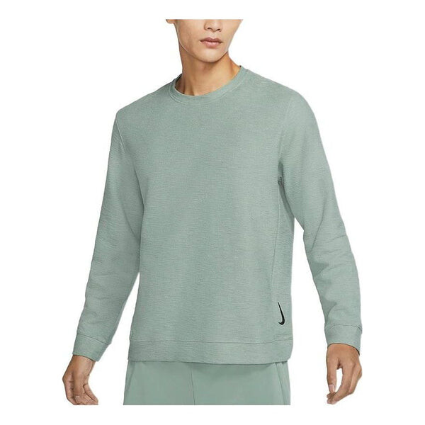 

Толстовка men's solid color quick dry sports gym round neck pullover smoke grey Nike, мультиколор