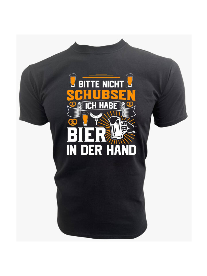 

Футболка PAULGOS Herren T-Shirt, Bitte nicht schubsen, черный