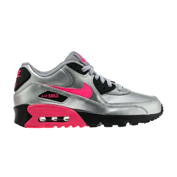 

Кроссовки Nike Air Max 90 LTR GS 'Metallic Silver Pink', серебряный