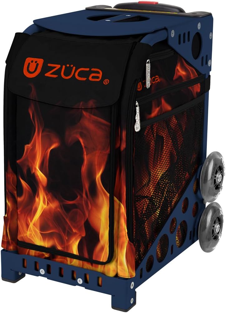 

Спортивная сумка-вкладыш ZUCA Fire Blaze с темно-синей рамой и мигающими колесами, Blue