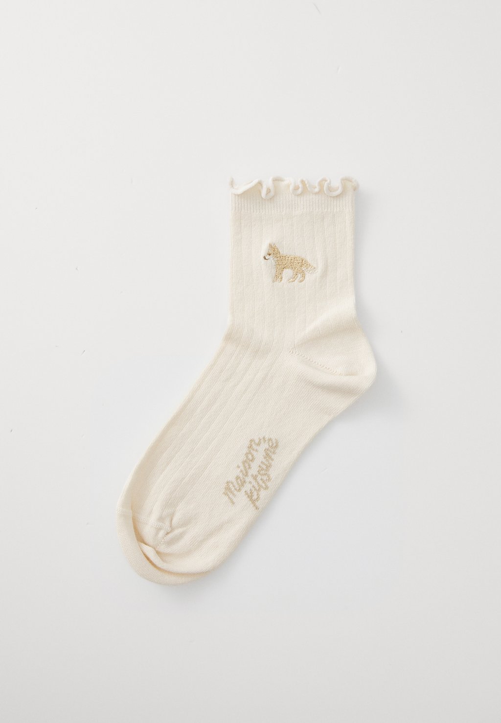 

Носки BABY FOX SOCKS Maison Kitsuné, бежевый
