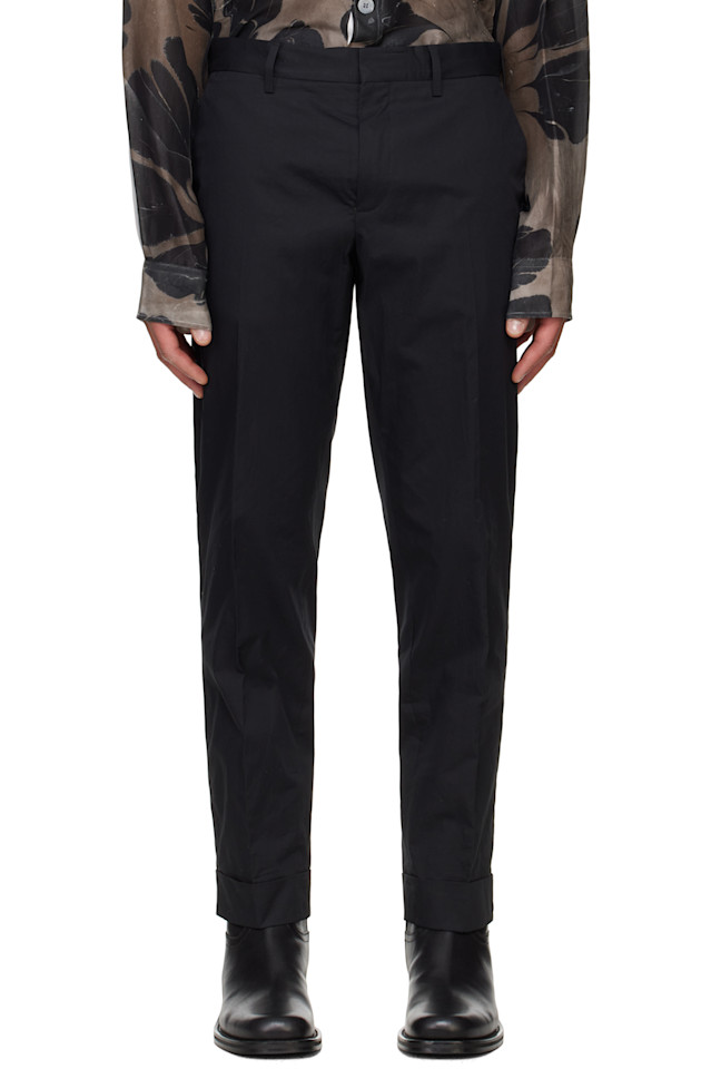 

Брюки с манжетами Dries Van Noten, черный