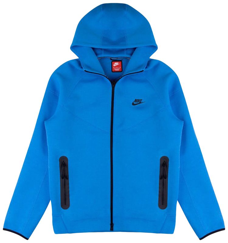 

Худи Nike Sportswear Tech Fleece Windrunner Full Zip Hoodie 'Light Photo Blue/Black', синий