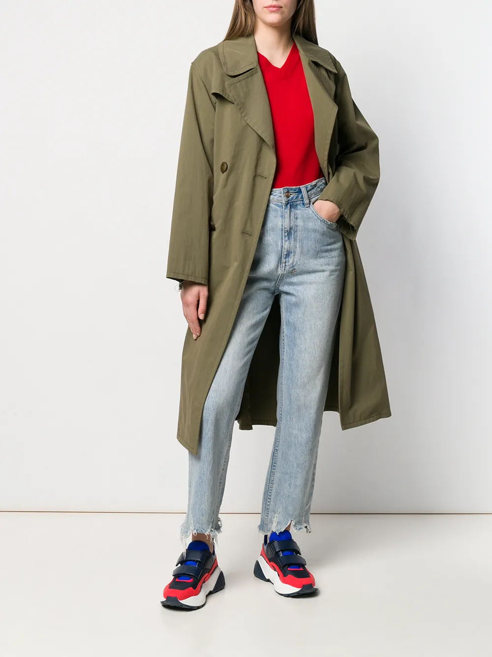 Классический трикотажный свитер Comme Des Garçons Play, красный — фото 2