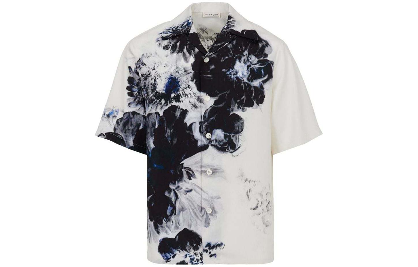 

Футболка с коротким рукавом "Dutch Flower" Alexander McQueen, белая