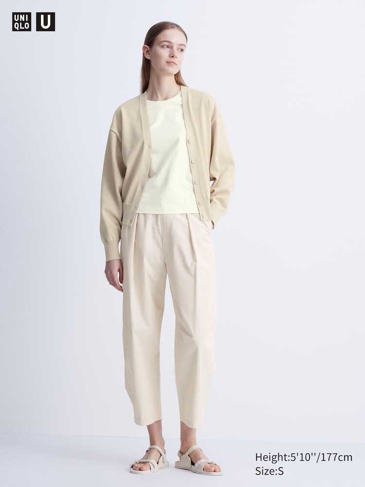 

Укороченные брюки Uniqlo, цвет 30 бежевый