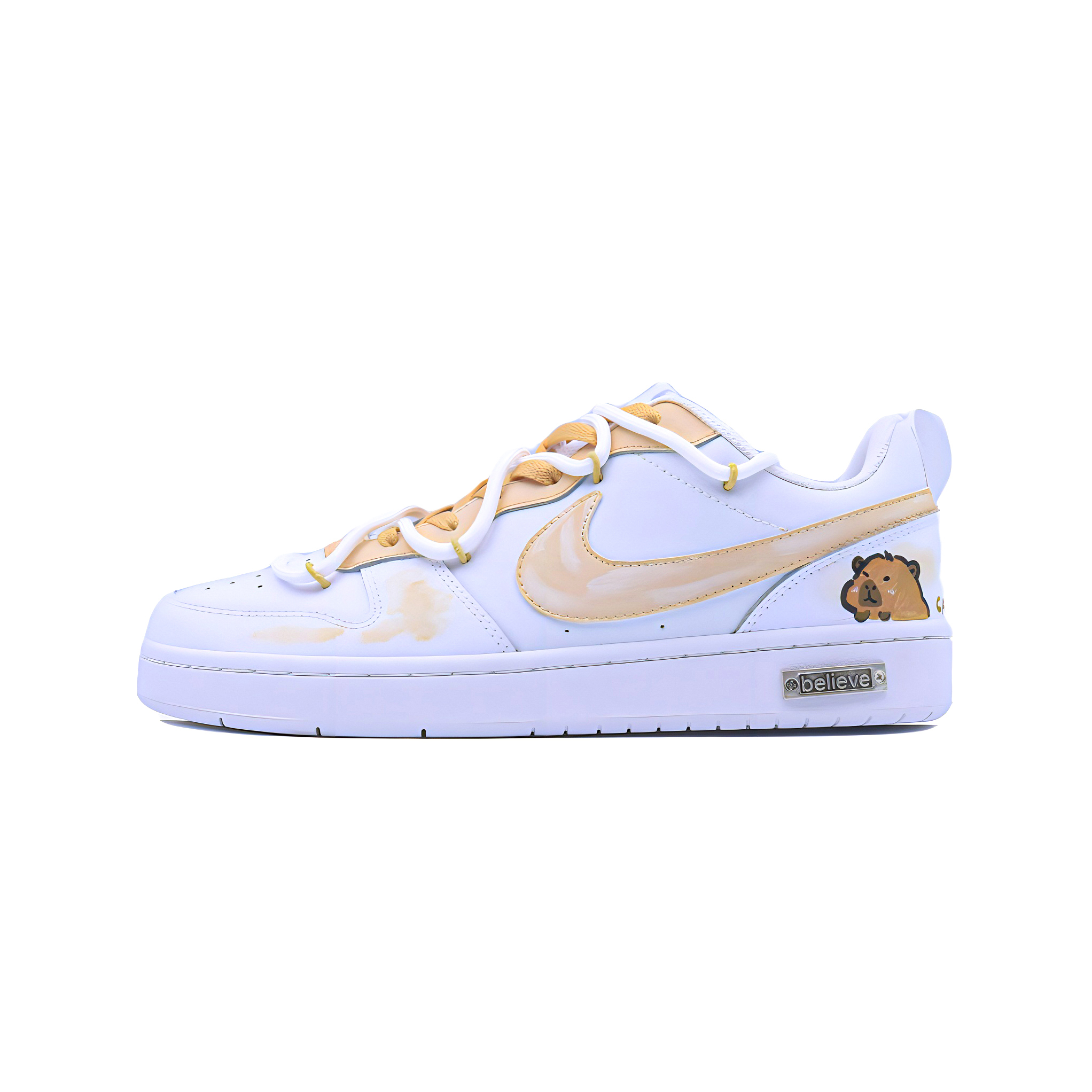

Детские скейтерские кроссовки Court Borough для младших школьников Nike, Saffron