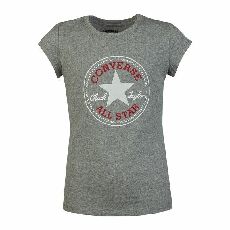

Детская футболка с короткими рукавами Timeless Chuck Patch G CONVERSE, цвет gris