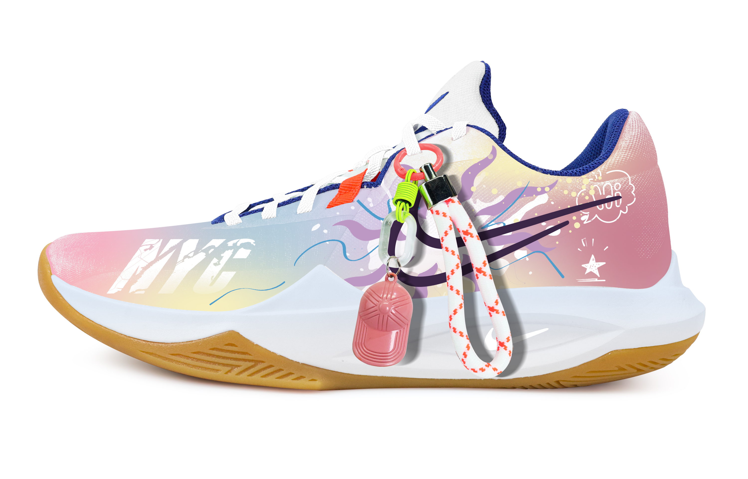 

Nike Баскетбольные кроссовки Precision 6 Element Awakening с противоскользящим покрытием, износостойкие, низкие, мужские, розовые